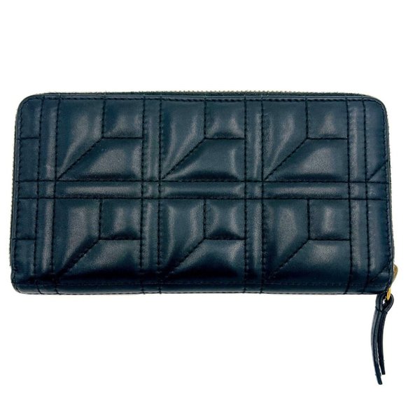 Gucci GG Marmont Matlasse Chevron Pearly Apollo Black Wallet Italy Box New - Picture 2 of 7